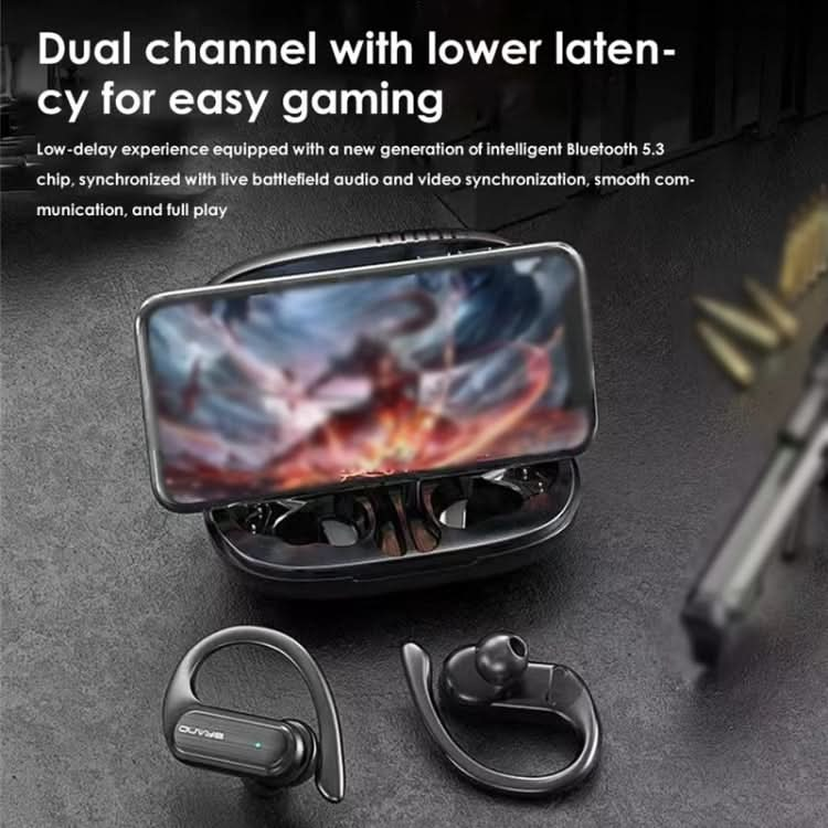 LED Digital Display Wireless Ear-Mounted Noise Reduction Bluetooth Headset