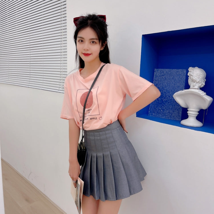 Summer High Waist Pleated Skirt Student A-Shaped Skirt My Store