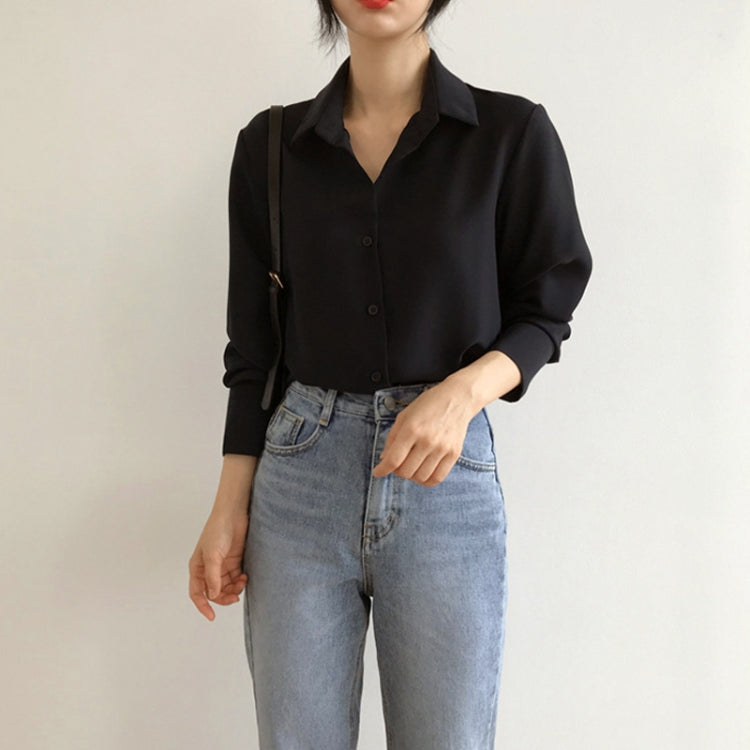 Women Chiffon Professional Shirt Loose Bottoming Shirt