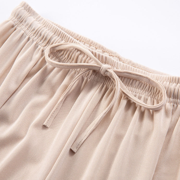 Summer Ice Silk Drooping Wide-Leg Pants High-Waisted Loose Straight Leg Lounge Pants My Store