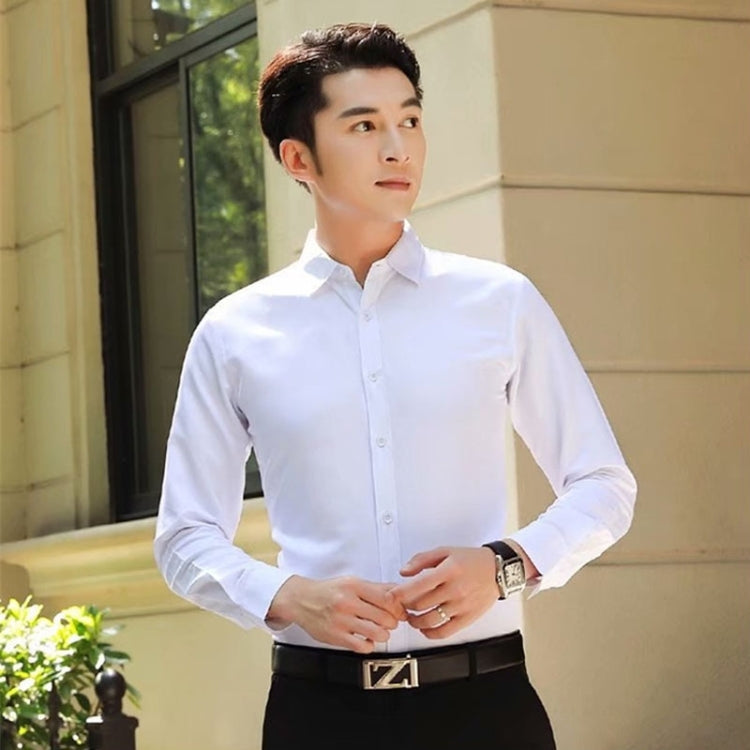 Long-Sleeved Non-Iron Anti-Wrinkle Slim-Fit Men Long-Sleeved Shirt