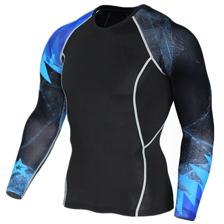 Flower Arm Sports Quick Drying Fitness Clothes Men Stretch Training Compression Clothes, Series 3