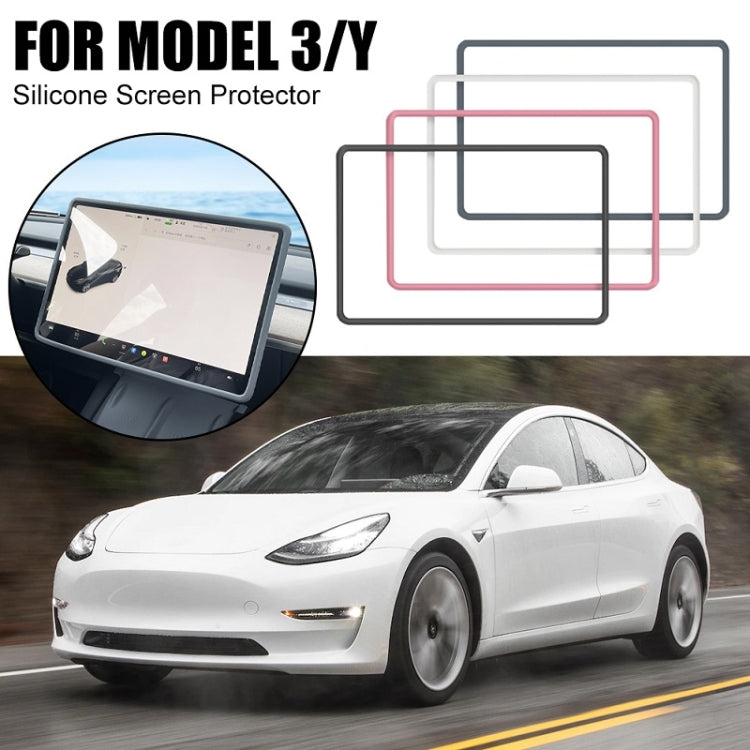 For Tesla Model3/Y Screen Bumper Protective Cover Silicone Frame ÎҵÄÉ̵ê