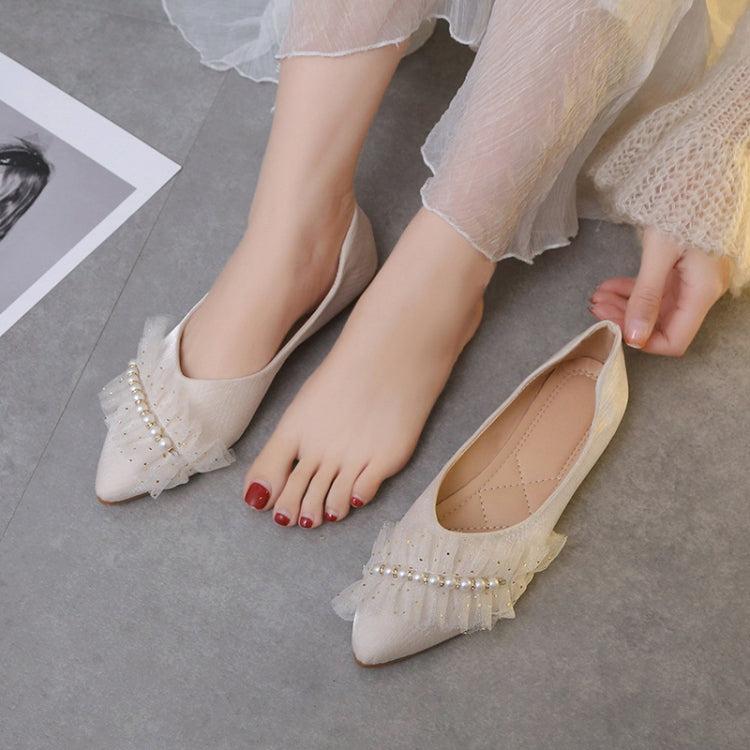 Gentle Style Soft-soled Flat Shoes Shallow Mouth Peas Shoes