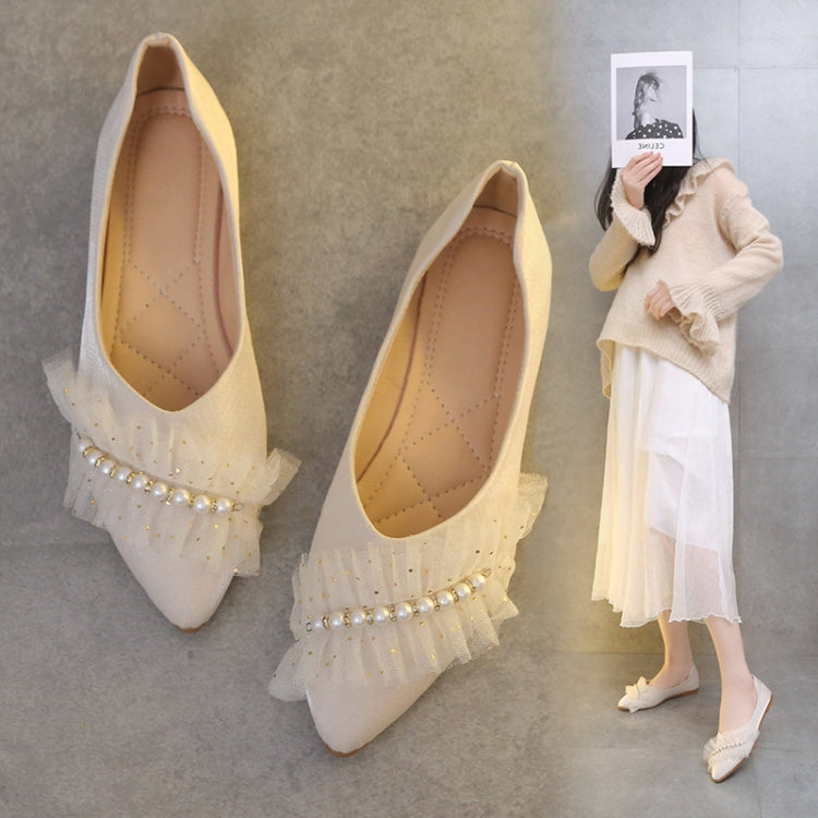 Gentle Style Soft-soled Flat Shoes Shallow Mouth Peas Shoes