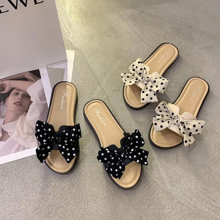 Summer Bowknot Outerwear Slippers Beach Flat Sandals My Store