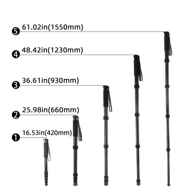 Carbon Fiber DSLR Camera Monopod Mountaineering Stick Photography Selfie Holder My Store