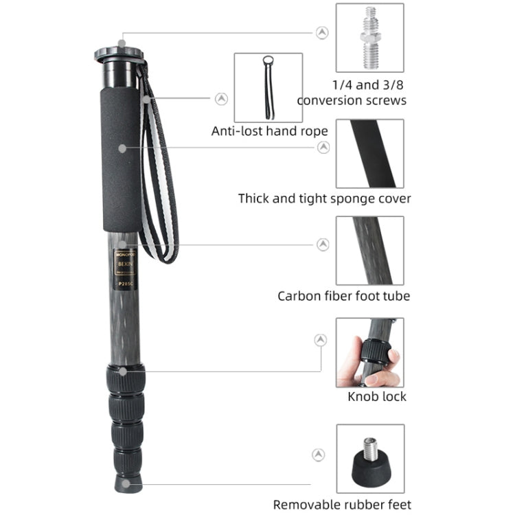 Carbon Fiber DSLR Camera Monopod Mountaineering Stick Photography Selfie Holder My Store