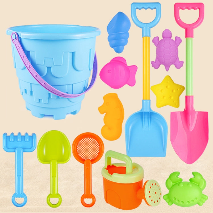 13pcs/Set Children Beach Toys Set Large Sand Shovel Bucket Sand Digging Tools Hourglass