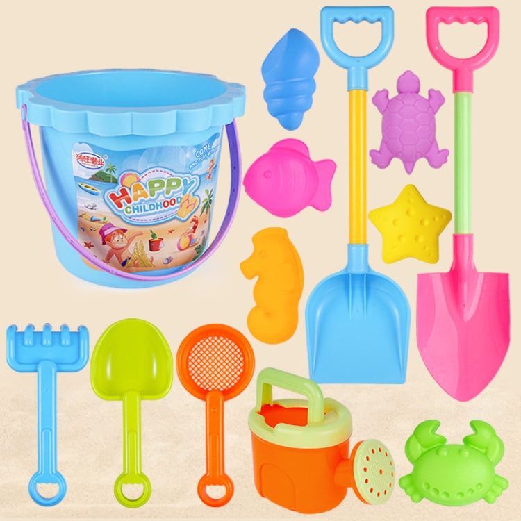 13pcs/Set Children Beach Toys Set Large Sand Shovel Bucket Sand Digging Tools Hourglass