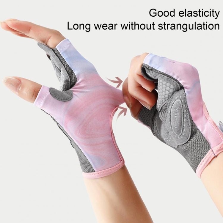 Yoga Sports Gloves Non-slip Shock-absorbing Half-finger Anti-cocoon Gloves Reluova