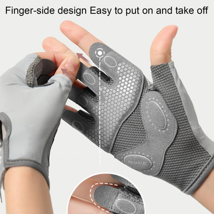 Yoga Sports Gloves Non-slip Shock-absorbing Half-finger Anti-cocoon Gloves