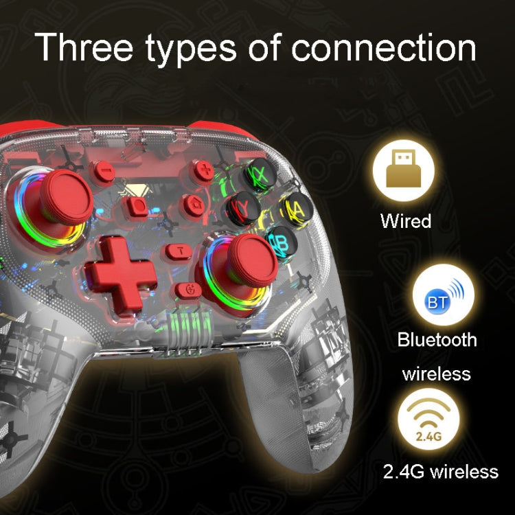 Für PS3/PS4 Dual Vibration Wireless Gamepad mit RGB-Lichtern