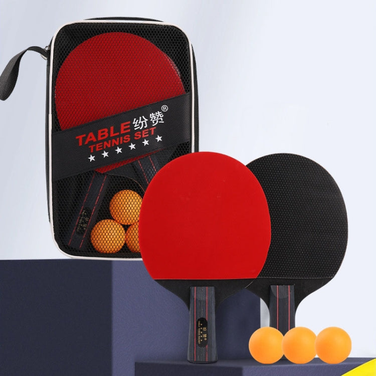 4 Star Table Tennis Racquet with 3 Balls & Bag Set