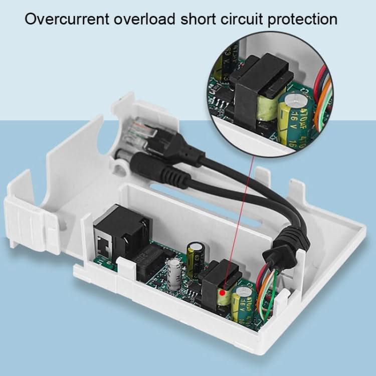 POE-4812FG  48V To 12V Isolated Standard POE Splitter Outdoor Monitoring Waterproof Power Supply Module Reluova