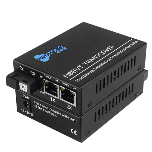 NESTONG 100M Single-Mode Fiber Optic Transceiver POE Photoelectric Converter,CN Plug My Store