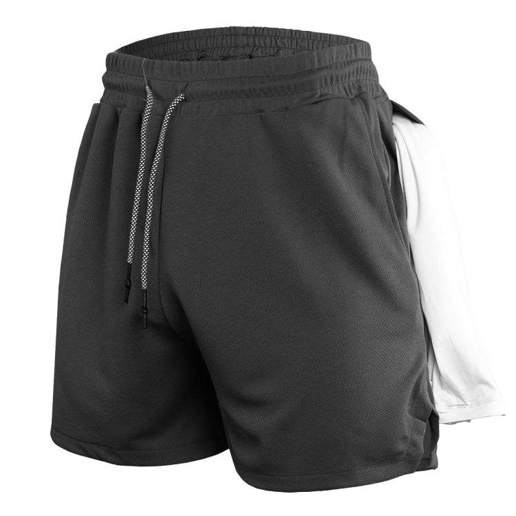 Mens Quick Dry Athletic Shorts Single Layer 5 / 10 Pants With Towel Hanging My Store