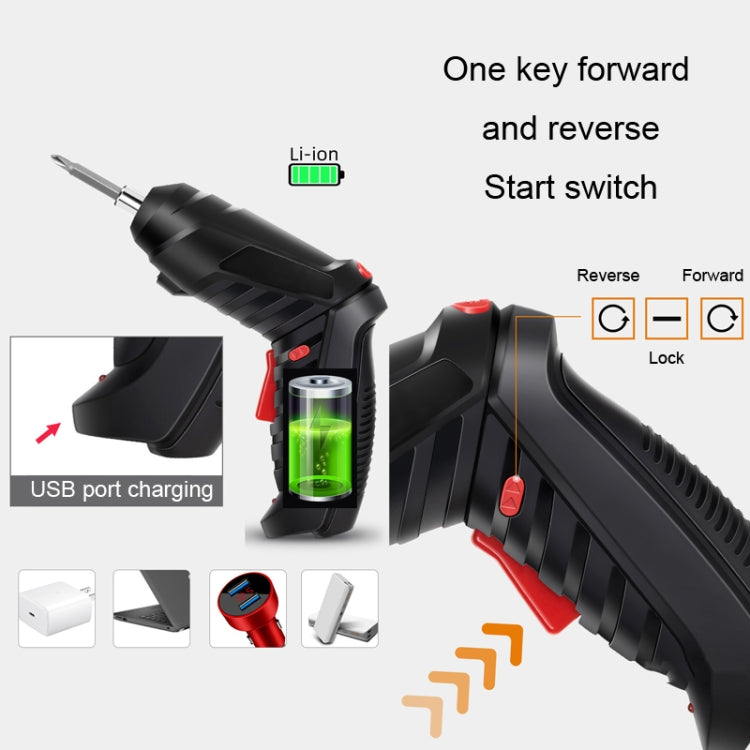 Home Use Mini Rechargeable Multifunction Electric Screwdriver Electric Drill Tool Set My Store