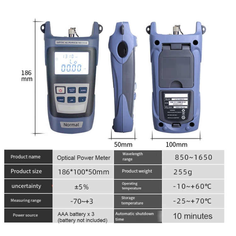 Fiber Optic Tool Kit With Cutter Cleaver Optical Power Meter 10mW Red Test Pen