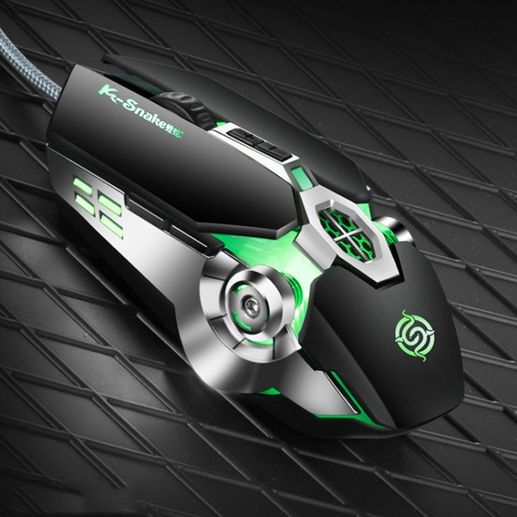 K-Snake Q7 Game Wired 7 Color Illuminated USB 4000 DPI Mechanical Mouse My Store