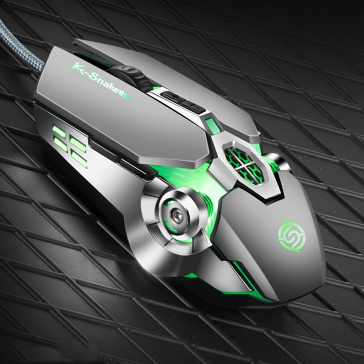 K-Snake Q7 Game Wired 7 Color Illuminated USB 4000 DPI Mechanical Mouse