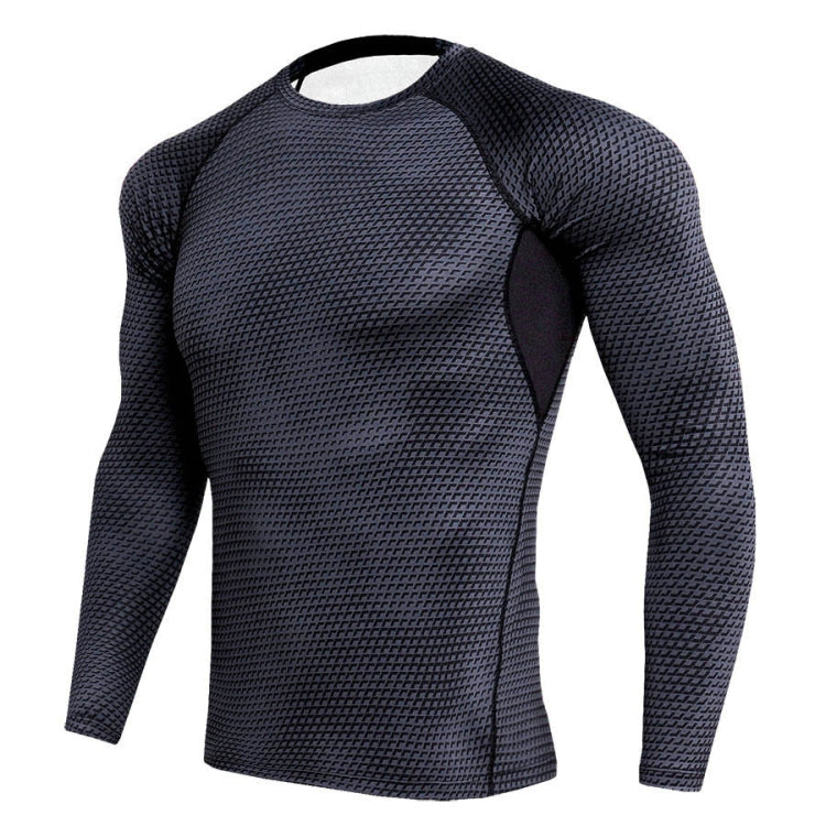 Mens Tight Athletic Long Sleeve Snake Pattern Stretch Quick Dry Training Shirt My Store