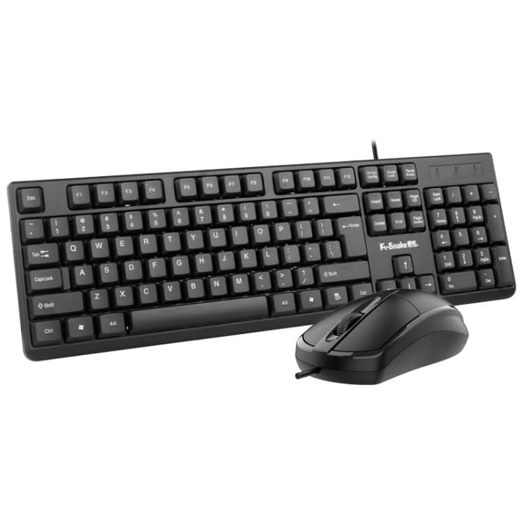 K-Snake KM001 Wired Keyboard And Mouse Set Desktop Computer Keyboard My Store