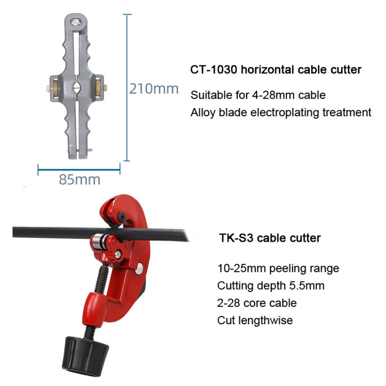 YH-G11 11-In-1 Fiber Optic Tool Kit TK-S3 Cable Knife And Stripping Kit