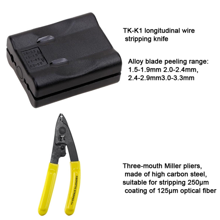 YH-G10  10-in-1 Fiber Optic Tool Kit TK-S6 Cable Knife and Stripping Kit