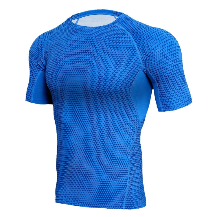 Mens Skinny Sports Shirts High Stretch Snake Pattern Quick Dry Short Sleeve My Store