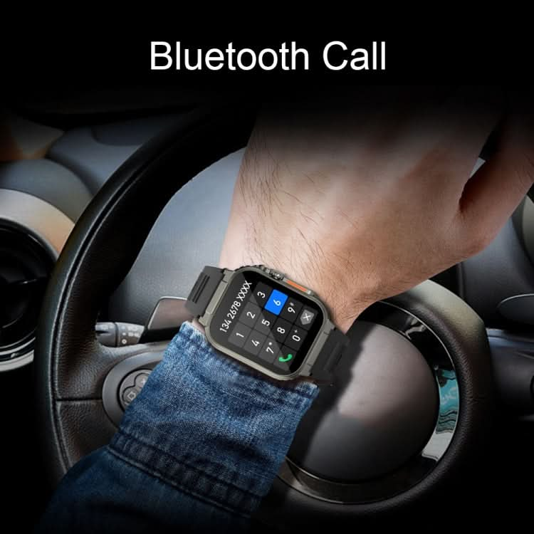 A70 1.96 Inch Health Monitoring Multifunctional IP68 Waterproof Bluetooth Call Smart Watch