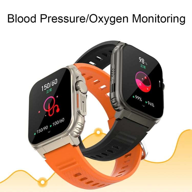 A70 1.96 Inch Health Monitoring Multifunctional IP68 Waterproof Bluetooth Call Smart Watch