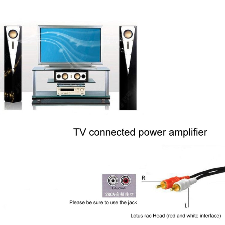 Double Lotus Audio Cable RCA Two-To-Two Power Amplifier Audio Cable My Store