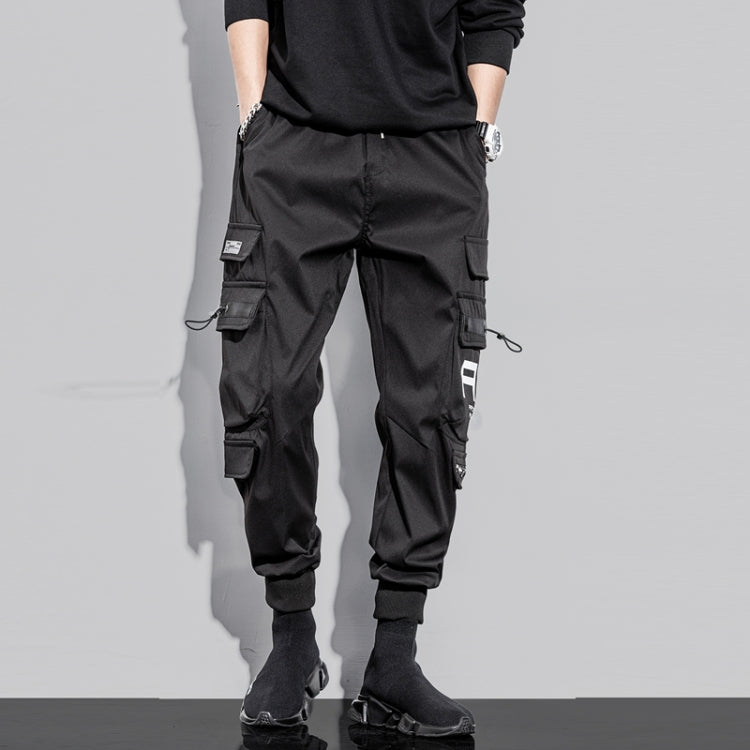 Mens Drawstring Pants Loose-Fitting Pants With Multiple Pockets My Store