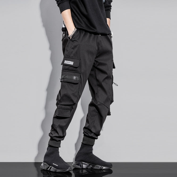 Mens Drawstring Pants Loose-Fitting Pants With Multiple Pockets My Store