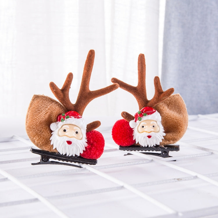 1pair Christmas Hair Accessories Cute Hairpins For Children