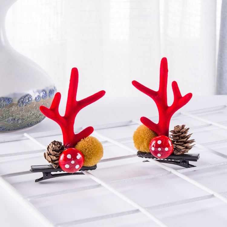 1pair Christmas Hair Accessories Cute Hairpins For Children-Reluova