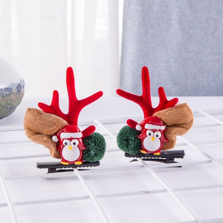 1pair Christmas Hair Accessories Cute Hairpins For Children