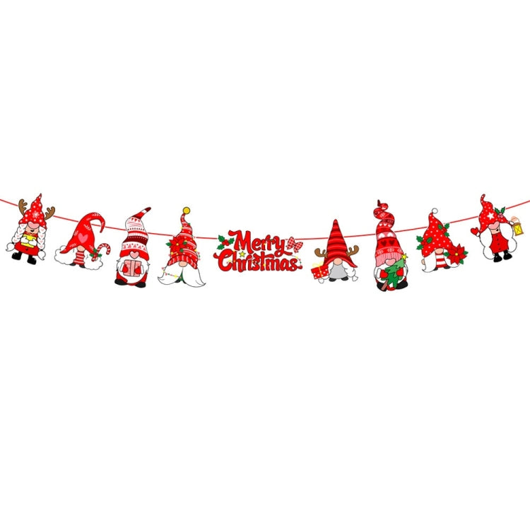 Christmas Alphabet Pull Flag Holiday Party Venue Decoration My Store