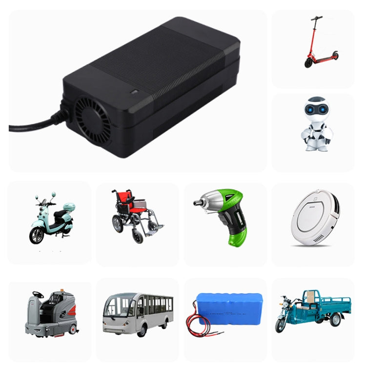 42V 4A Electric Scooter Charger Fan Type 36V Lithium Battery Charger Reluova