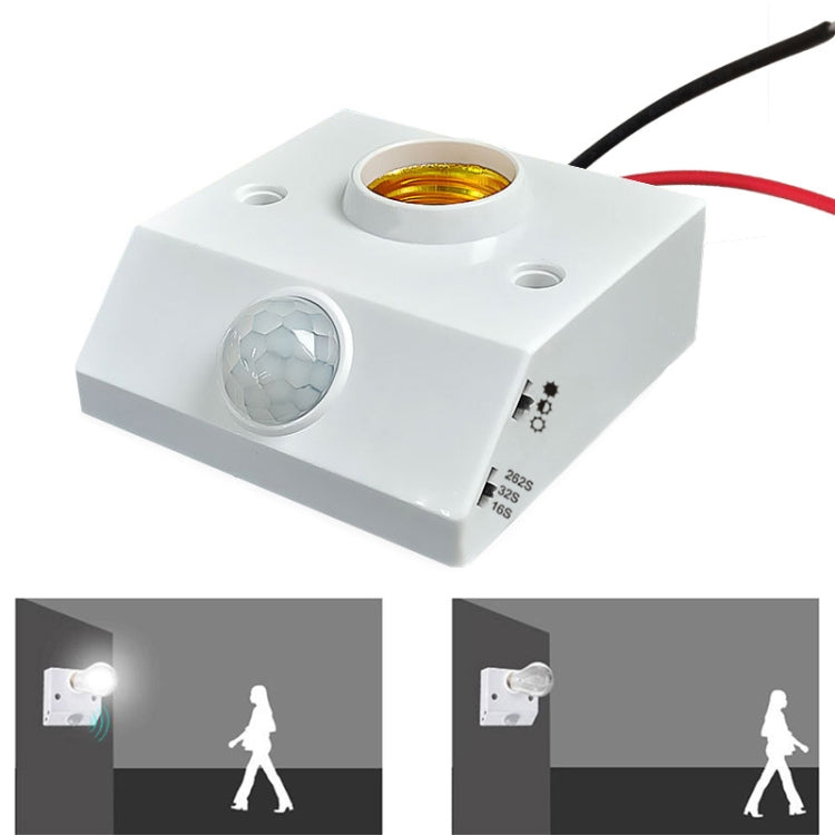 YX-425B AC85-265V Infrared Human Body Induction E27 Screw LED Lamp Holder My Store