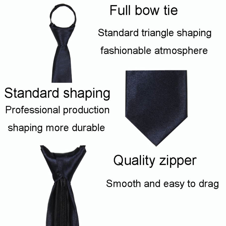 Mens And Ladies Small Zipper Tie  Arrow Shaped Short Narrow Tie My Store