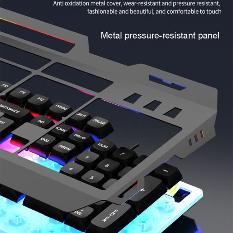 K-Snake Mechanical Feel Keyboard Mouse Kit USB Wired 104 Keycaps Computer Keyboard My Store