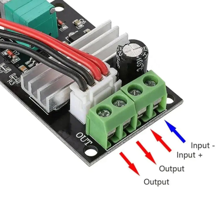 DC 6-28V 3A  PWM Speed Adjustable Reversible Switch DC Motor Driver Reversing Reluova