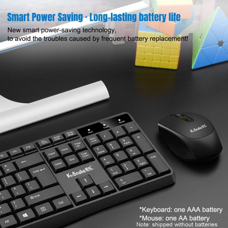 K-Snake WK800 Wireless 2.4G Keyboard Mouse Set Tabletop Computer Notebook Business Office House Use My Store