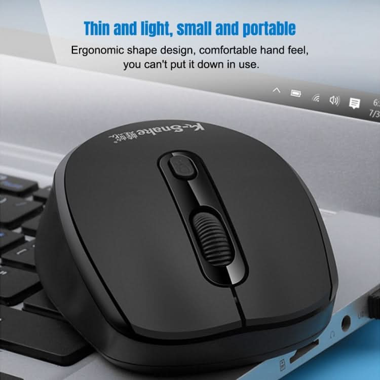 K-Snake WK800 Wireless 2.4G Keyboard Mouse Set Tabletop Computer Notebook Business Office House Use My Store