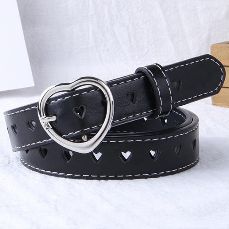 Ladies Hollowed Out Love Buckle Belt Simple Jeans Belt My Store