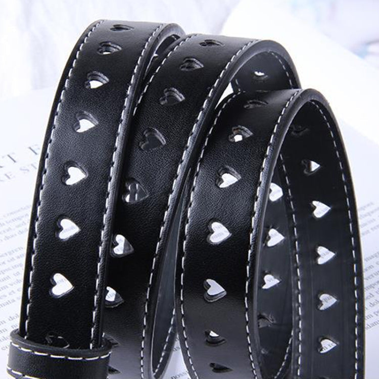 Ladies Hollowed Out Love Buckle Belt Simple Jeans Belt My Store