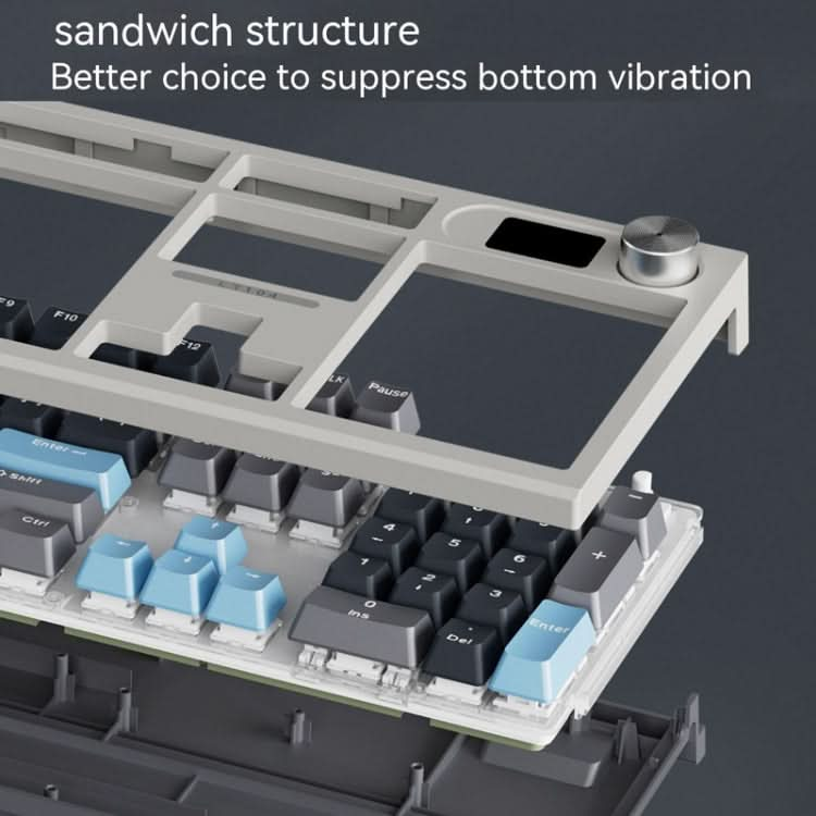 LANGTU LT104 Mechanical Keyboard Backlight Display Flexible DIY Keyboard My Store