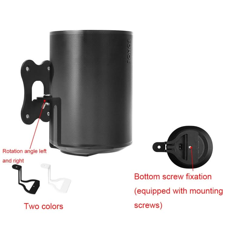 For SONOS Era100 WiFi Wireless Bluetooth Speaker Metal Wall Hanging Bracket